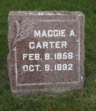 CARTER, MAGGIE A - Dallas County, Iowa | MAGGIE A CARTER 