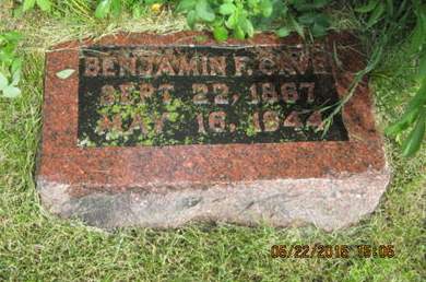 CAVE, BENJAMIN F - Dallas County, Iowa | BENJAMIN F CAVE 