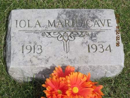 CAVE, IOLA MARIE - Dallas County, Iowa | IOLA MARIE CAVE 
