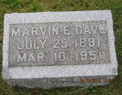 CAVE, MARVIN E - Dallas County, Iowa | MARVIN E CAVE 