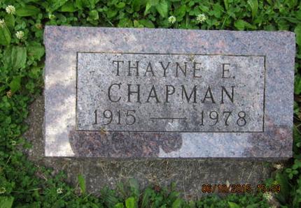 CHAPMAN, THAYNE E - Dallas County, Iowa | THAYNE E CHAPMAN 