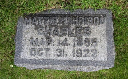HARRISON CHARLES, MATTIE - Dallas County, Iowa | MATTIE HARRISON CHARLES 