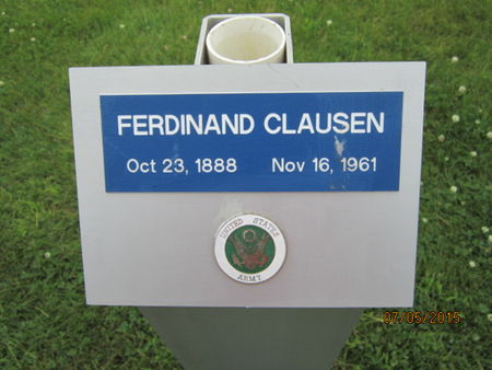 CLAUSEN, FERDINAND - Dallas County, Iowa | FERDINAND CLAUSEN 