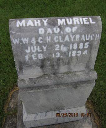 CLAYBAUGH, MARY MURIEL - Dallas County, Iowa | MARY MURIEL CLAYBAUGH 