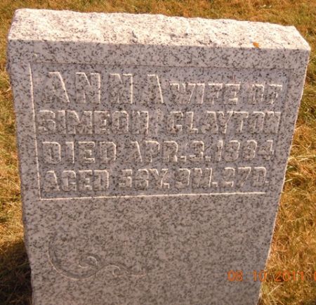 CLAYTON, ANNA - Dallas County, Iowa | ANNA CLAYTON 