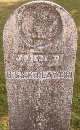CLAYTON, JOHN D. - Dallas County, Iowa | JOHN D. CLAYTON 