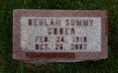 CODER, BEULAH - Dallas County, Iowa | BEULAH CODER 