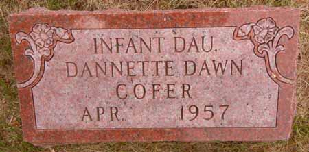 COFER, DANNETTE DAWN - Dallas County, Iowa | DANNETTE DAWN COFER 
