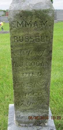 RUSSELL COGAN, EMMA M - Dallas County, Iowa | EMMA M RUSSELL COGAN 
