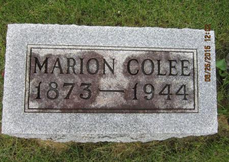 COLEE, MARION - Dallas County, Iowa | MARION COLEE 