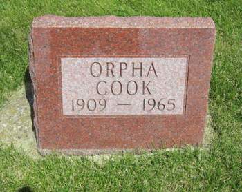 COOK, ORPHA - Dallas County, Iowa | ORPHA COOK 