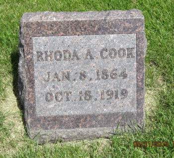 COOK, RHODA A - Dallas County, Iowa | RHODA A COOK 