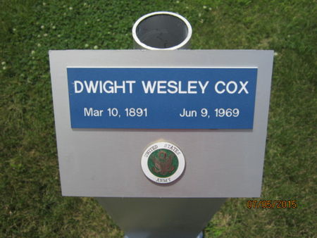 COX, DWIGHT WESLEY - Dallas County, Iowa | DWIGHT WESLEY COX 