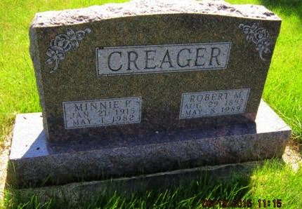 CREAGER, MINNIE P - Dallas County, Iowa | MINNIE P CREAGER 