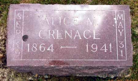 CRENAGE, ALICE M - Dallas County, Iowa | ALICE M CRENAGE 
