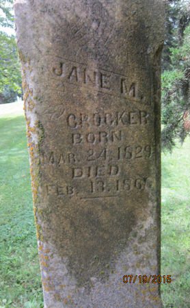 CROCKER, JANE M - Dallas County, Iowa | JANE M CROCKER 