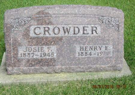CROWDER, JOSIE F - Dallas County, Iowa | JOSIE F CROWDER 
