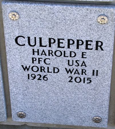 CULPEPPER, HAROLD E - Dallas County, Iowa | HAROLD E CULPEPPER 
