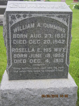 CUMMINS, ROSELLA E - Dallas County, Iowa | ROSELLA E CUMMINS 