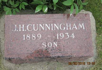 CUNNINGHAM, J H - Dallas County, Iowa | J H CUNNINGHAM 