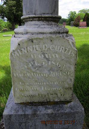 CURTIS, MINNIE D - Dallas County, Iowa | MINNIE D CURTIS 