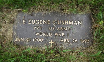 CUSHMAN, E EUGENE - Dallas County, Iowa | E EUGENE CUSHMAN 