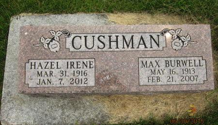 CUSHMAN, HAZEL IRENE - Dallas County, Iowa | HAZEL IRENE CUSHMAN 
