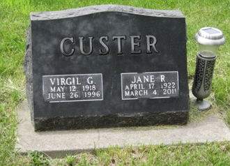 CUSTER, JANE R - Dallas County, Iowa | JANE R CUSTER 