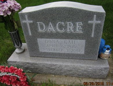 DACRE, DONA GAIL - Dallas County, Iowa | DONA GAIL DACRE 