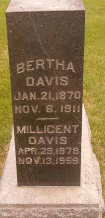 DAVIS, BERTHA - Dallas County, Iowa | BERTHA DAVIS 