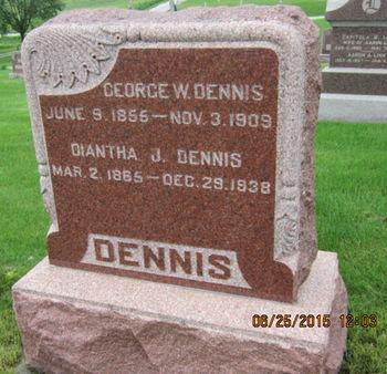 DENNIS, GEORGE W - Dallas County, Iowa | GEORGE W DENNIS 