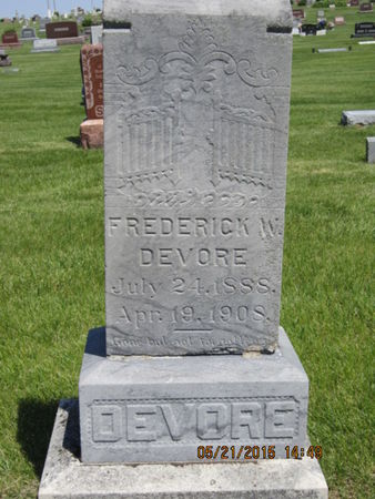 DEVORE, FREDERICK W - Dallas County, Iowa | FREDERICK W DEVORE 