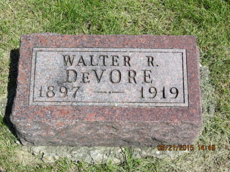DEVORE, WALTER R - Dallas County, Iowa | WALTER R DEVORE 