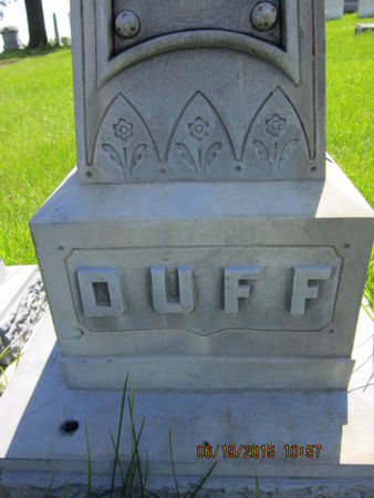DUFF, FAMILY STONE - Dallas County, Iowa | FAMILY STONE DUFF 