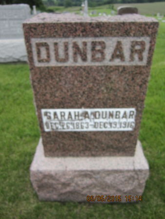 DUNBAR, SARAH A - Dallas County, Iowa | SARAH A DUNBAR 