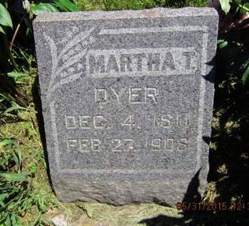 DYER, MARTHA T - Dallas County, Iowa | MARTHA T DYER 