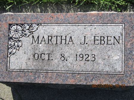 EBEN, MARTHA J - Dallas County, Iowa | MARTHA J EBEN 