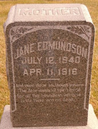 EDMUNDSON, JANE - Dallas County, Iowa | JANE EDMUNDSON 