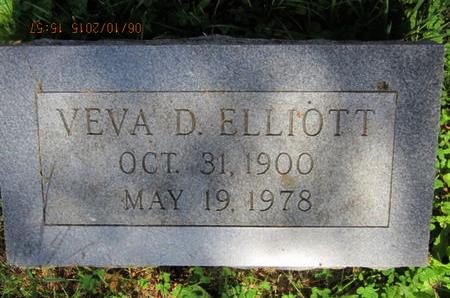 ELLIOTT, VEVA D - Dallas County, Iowa | VEVA D ELLIOTT 