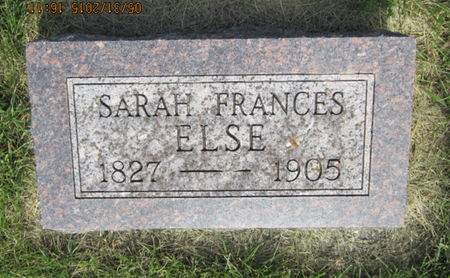 ELSE, SARAH FRANCES - Dallas County, Iowa | SARAH FRANCES ELSE 