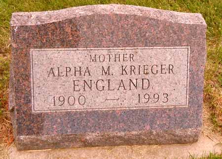 ENGLAND, ALPHA M - Dallas County, Iowa | ALPHA M ENGLAND 