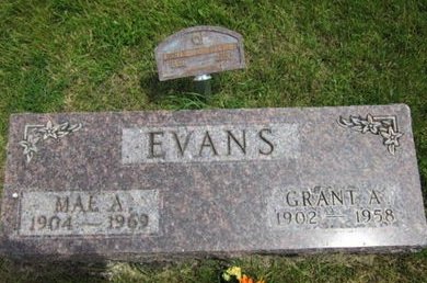 EVANS, MAE A - Dallas County, Iowa | MAE A EVANS 