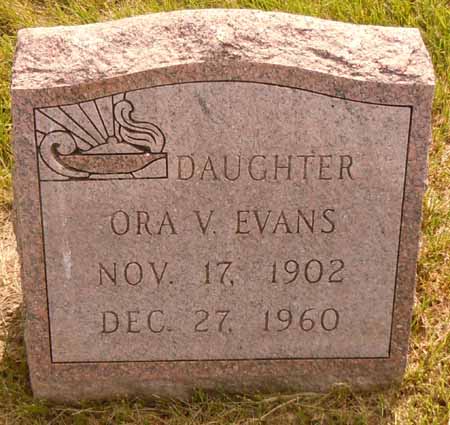 EVANS, ORA V - Dallas County, Iowa | ORA V EVANS 