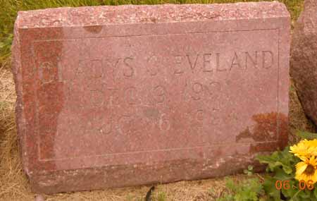 EVELAND, GLADYS O - Dallas County, Iowa | GLADYS O EVELAND 