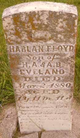 EVELAND, HARLAN FLOYD - Dallas County, Iowa | HARLAN FLOYD EVELAND 