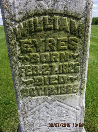 EYRES, WILLIAM - Dallas County, Iowa | WILLIAM EYRES 