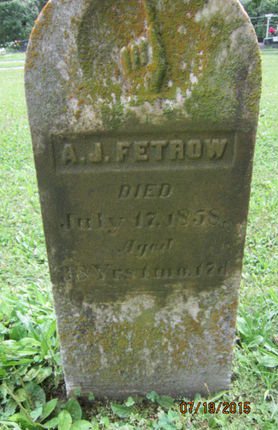 FETROW, A J - Dallas County, Iowa | A J FETROW 
