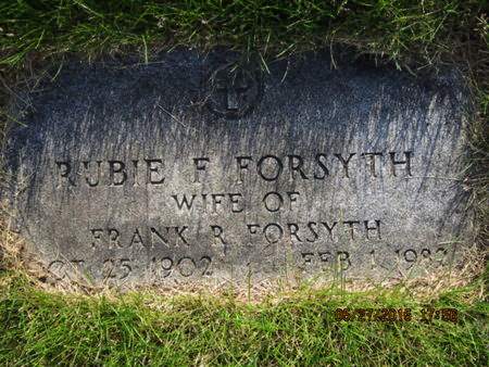 FORSYTH, RUBIE F - Dallas County, Iowa | RUBIE F FORSYTH 