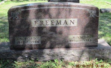 FREEMAN, MINNIE F - Dallas County, Iowa | MINNIE F FREEMAN 