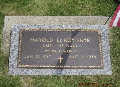 FRYE, HAROLD LEROY - Dallas County, Iowa | HAROLD LEROY FRYE 